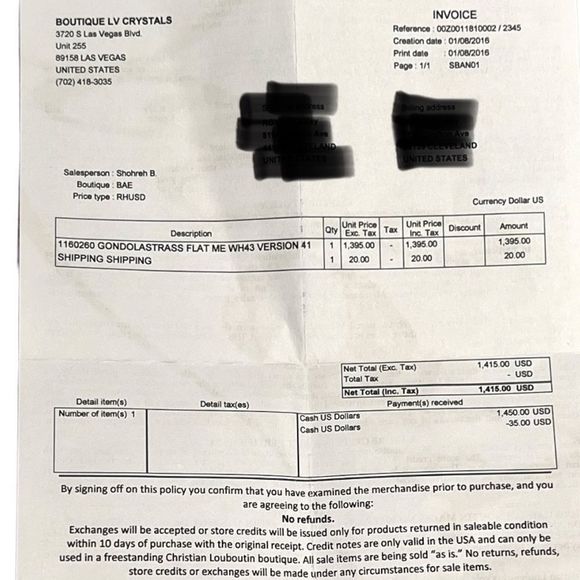 Christian Louboutin Gondolastrass Crystal Sneakers! 🫦 ❤️ Too Cute and Sparkling! - Picture 13 of 13